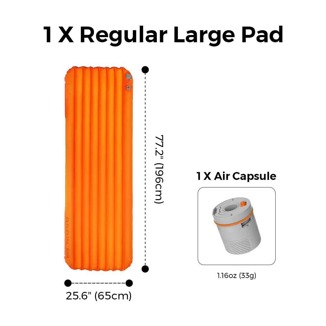FLEXTAIL Insulated Sleeping Pad – Ultralight Inflatable Camping Mattress (Zero & Tiny Series) Trekker Essentials
