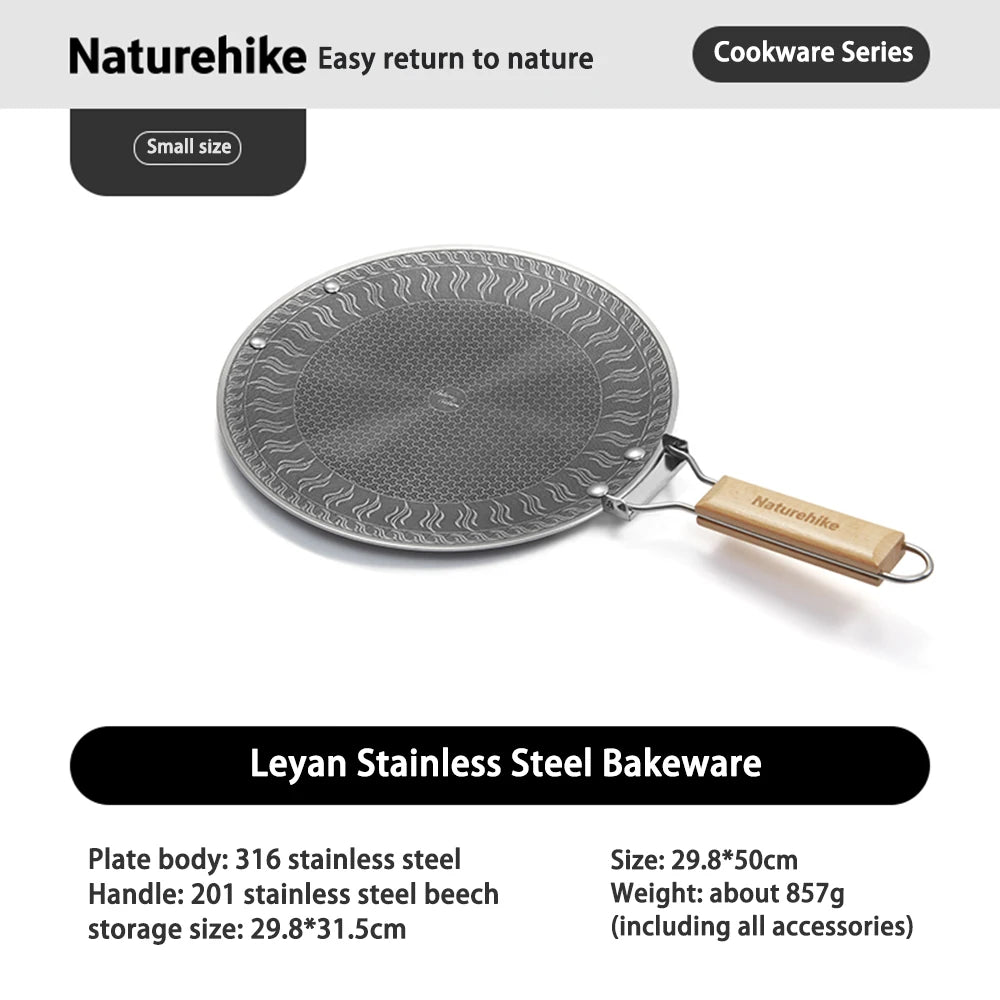 Stainless Steel Camping Grill Pan – Non-Stick Honeycomb BBQ Cookware for Outdoor Camping & Barbecue Trekker Essentials