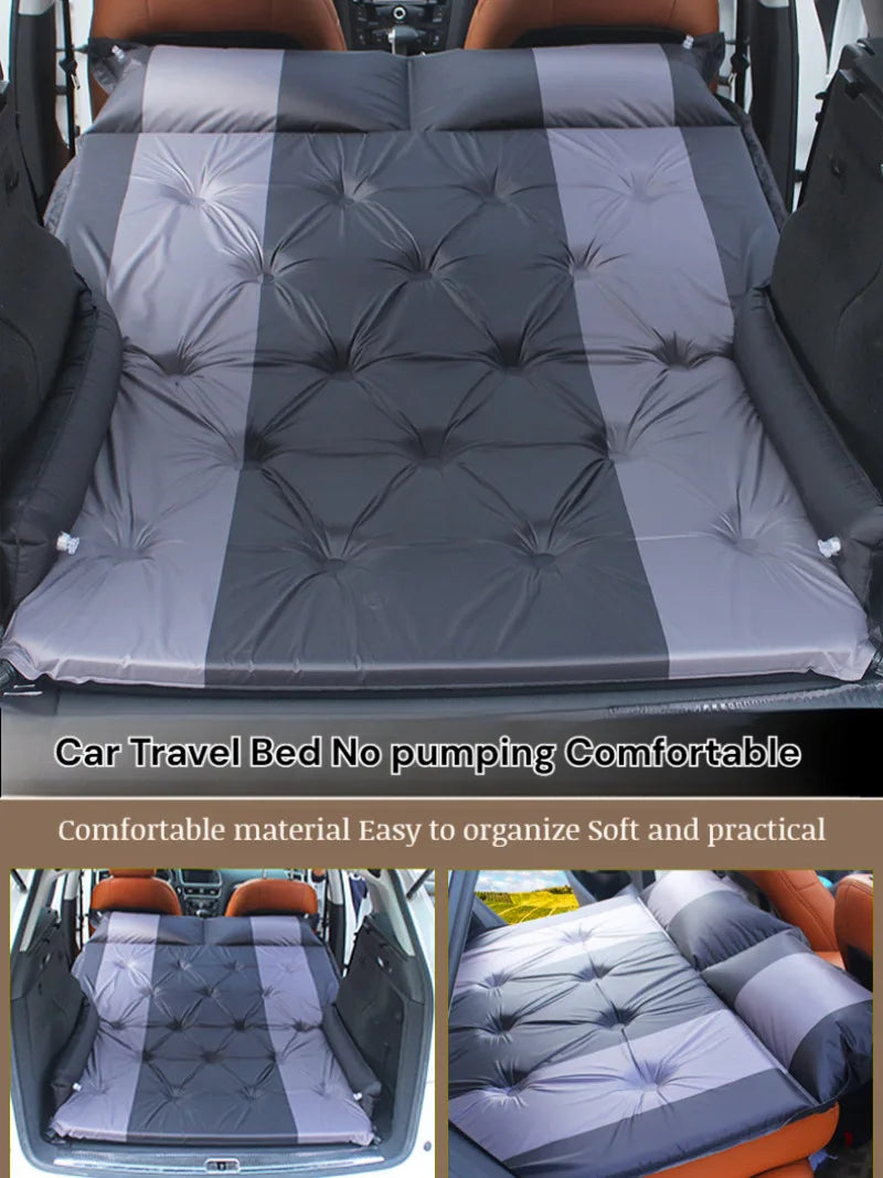 Car Automatic Iatable Bed SUV Car Folding Air Mattress Portable Back Seat Blow-up Sleeping Pad For Vehicle Trunk Travel Camping