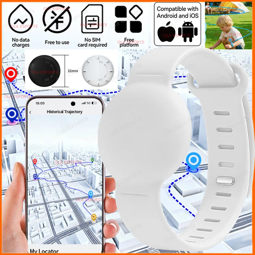2026 Tracking Wristband Find Anti-Loss Kid Tracker Required Track History Precise Location Tracking One-Click Navigation via App Trekker Essentials