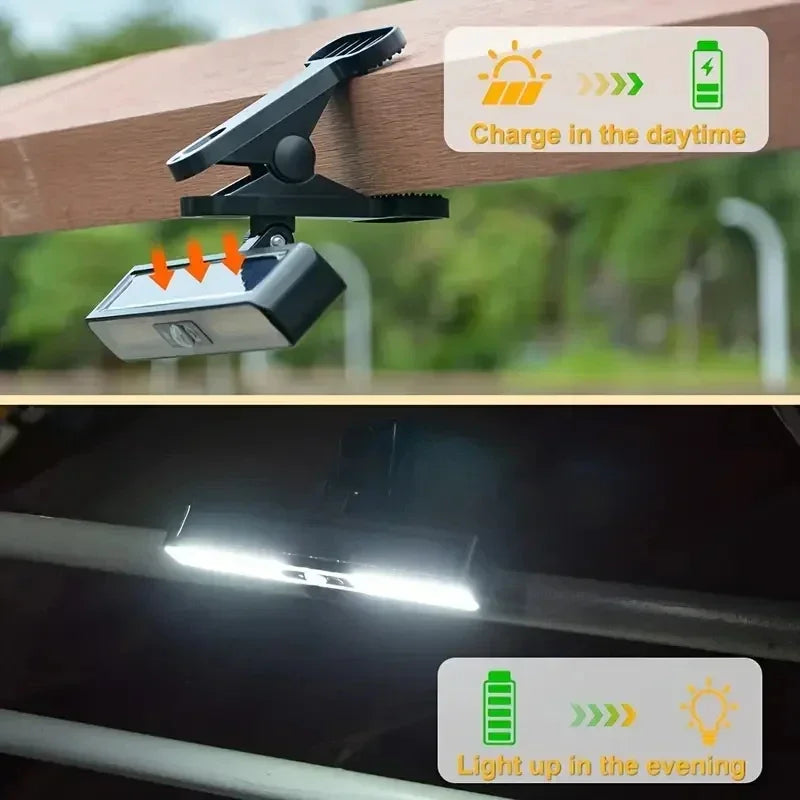 XIWANGFIRE 36LED Clip/Bracket Solar Motion Lights Outdoor Waterproof,Fence Lights Outside,Portable Solar Powered Security Light Trekker Essentials