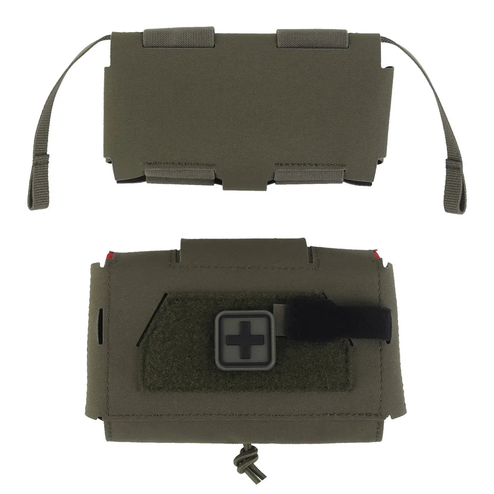 Camo Style MD2 Compact Trauma Kit Tactical IFAK Medical First Aid Pouch Outdoors Hunting Camping Patrol Survival Equipment Trekker Essentials