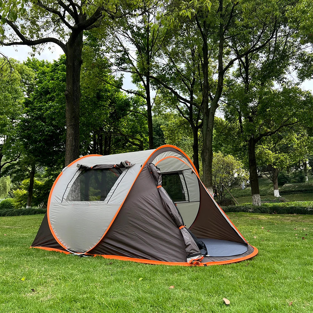 5-8 people quick opening hand throw tent waterproof camping boat tent outdoor tent fully automatic pop-up Trekker Essentials