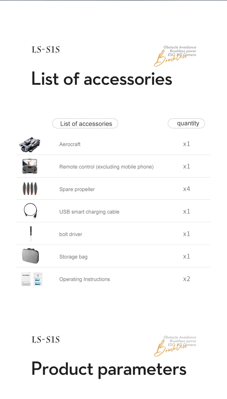 Minidron S1S: cámara dual 8K, motor sin escobillas, FPV de 3000 m, cuadricóptero plegable