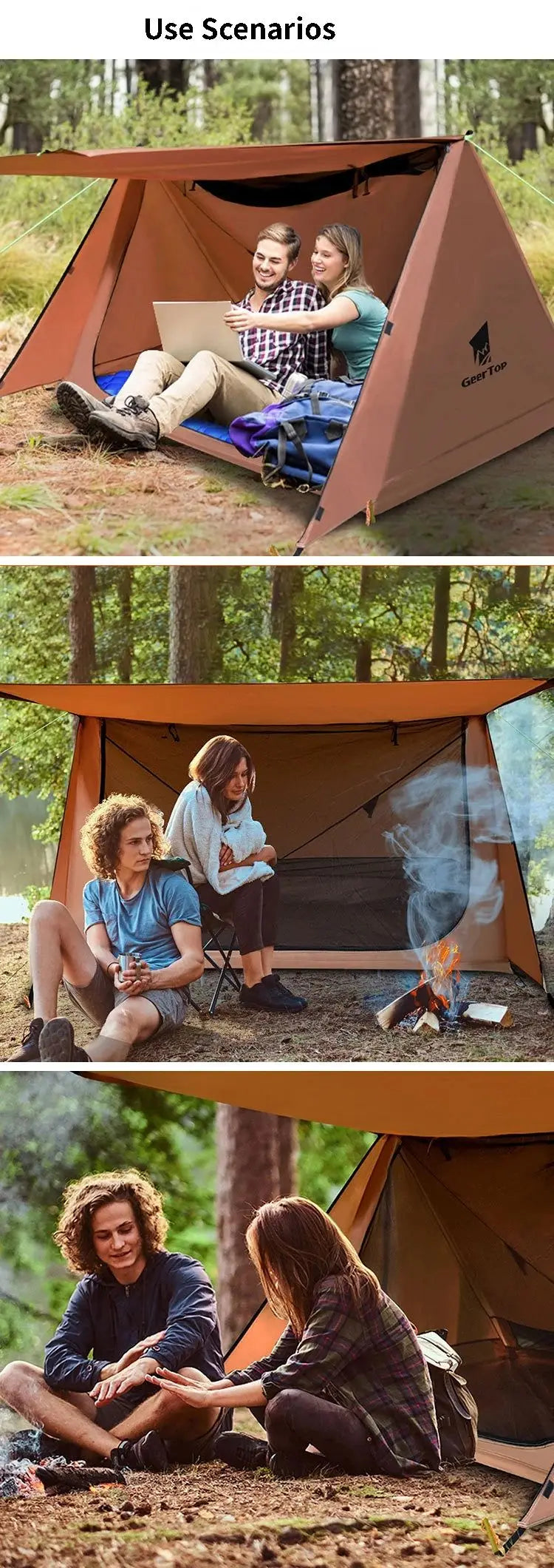 1-2 Person Oudoor Ultralight Camping Tent Single Man 3 Season Outdoor Professional Double Layers Waterproof Anti-mosquito Tent Trekker Essentials