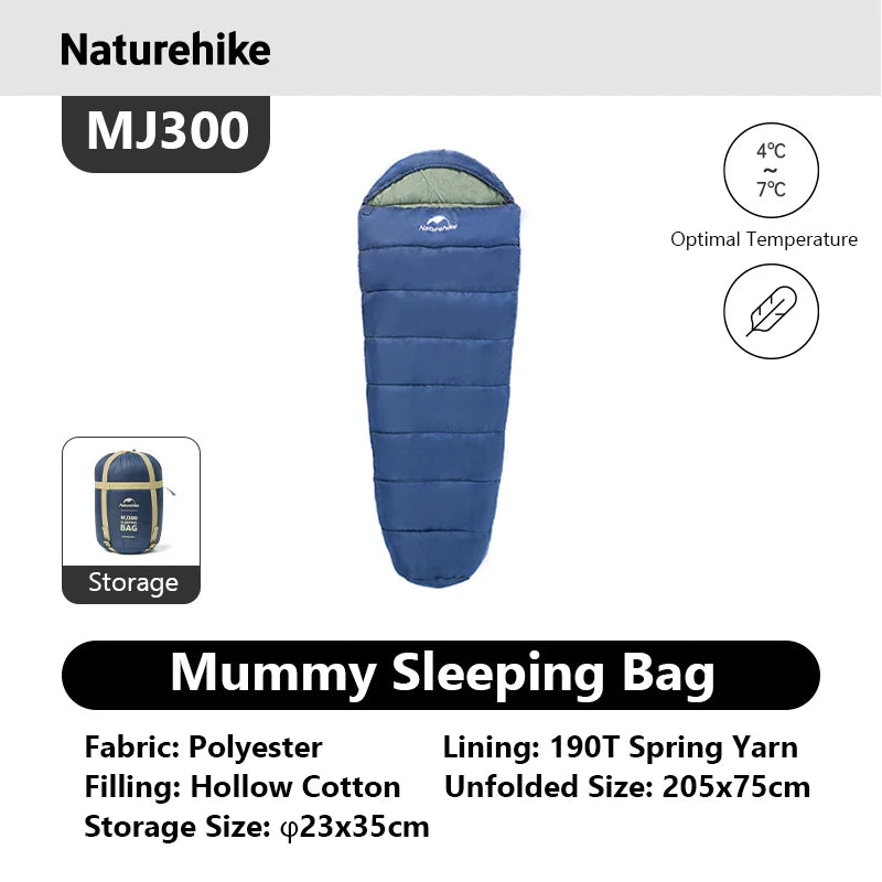 Ultra-Warm Mummy Sleeping Bag for Adults – Winter & 3-Season Camping