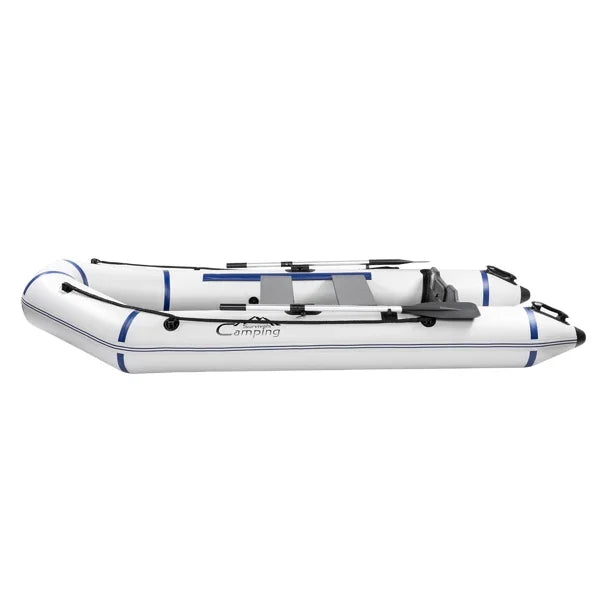 10ft Heavy-Duty Inflatable Boat with Hard Deck, 330kg Capacity for Fishing & Recreation