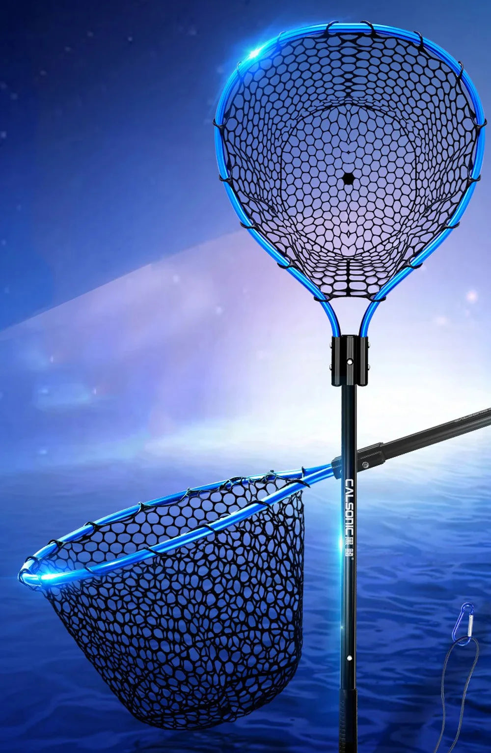 Portable Folding Hand Net for Fishing - Lightweight Dip Net for Lure and Big Fish