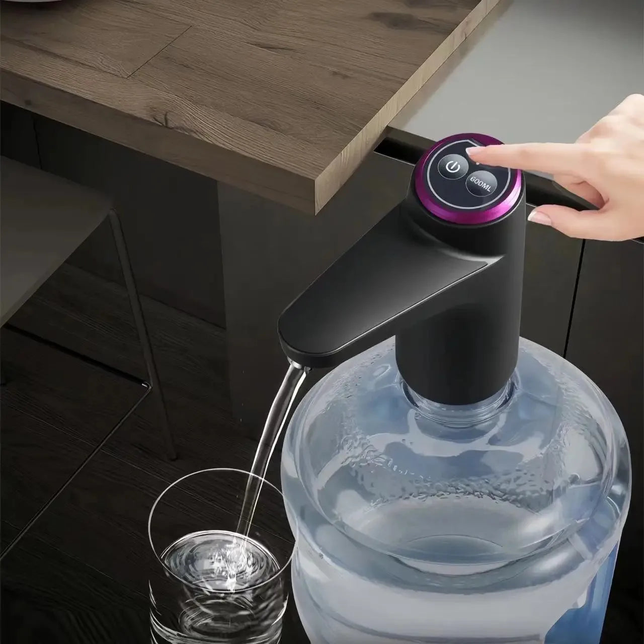 USB Rechargeable Electric Water Pump – Portable One-Touch Water Dispenser for Camping & Home Use Trekker Essentials