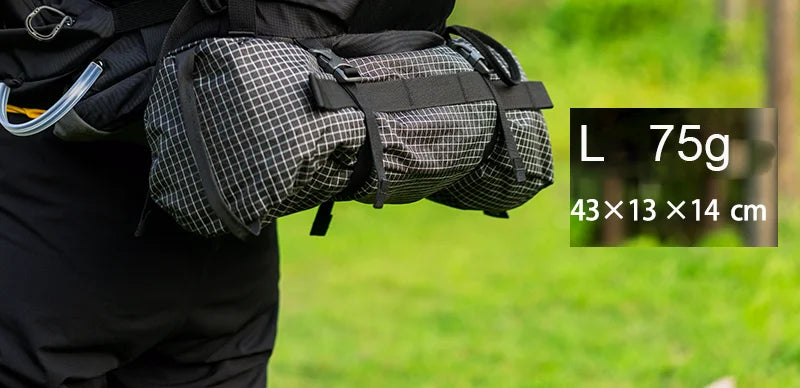 UHMWPE xpac Storage Pack -Ultralight Hiking Backpack Side Pocket Chair Tent Bag Tactical Waterproof Camping Gear Equipment Trekker Essentials
