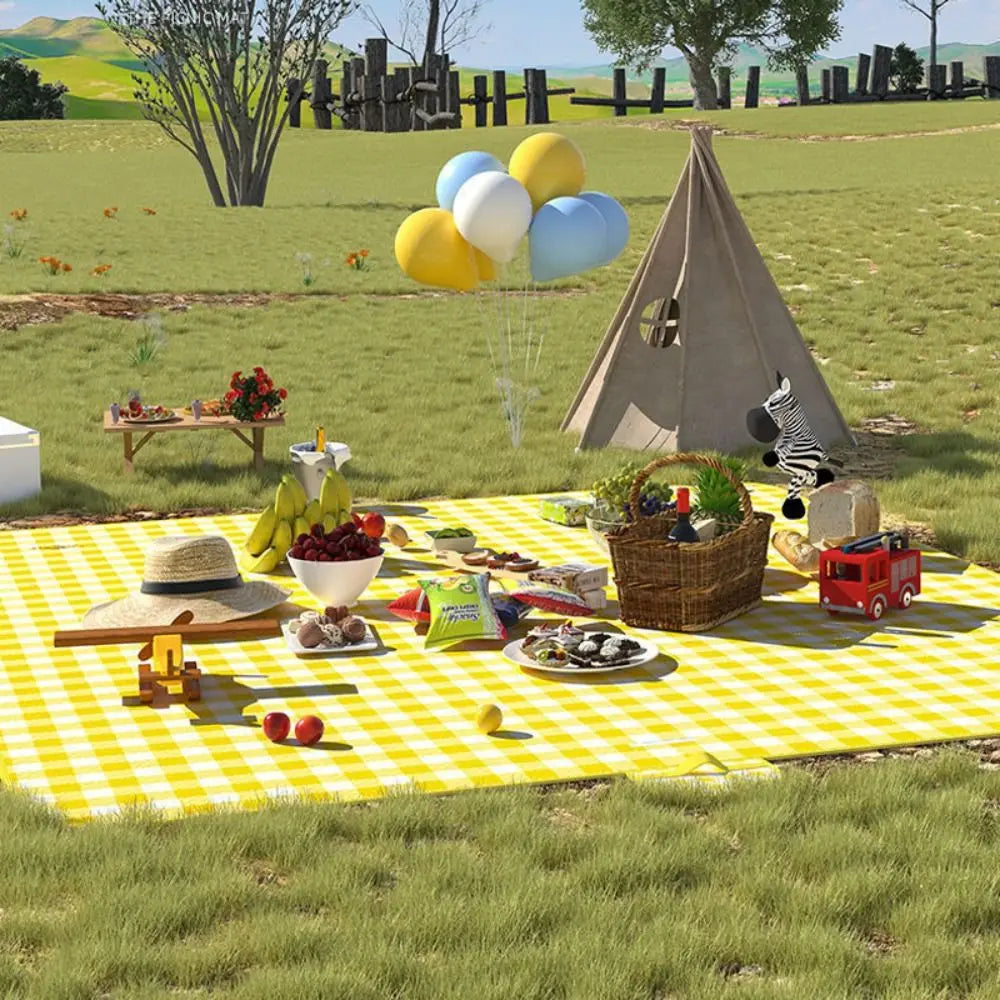 150x200cm Waterproof Picnic Mat – Sandproof Outdoor Blanket for Camping, Beach & Family Outings