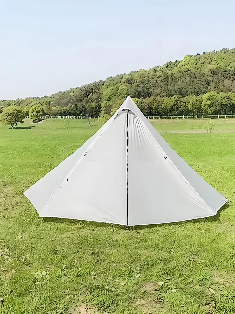 Ultralight Hot Tent with Chimney Port – 1 Person Pyramid Tipi Tent for Camping & Bushcraft Trekker Essentials