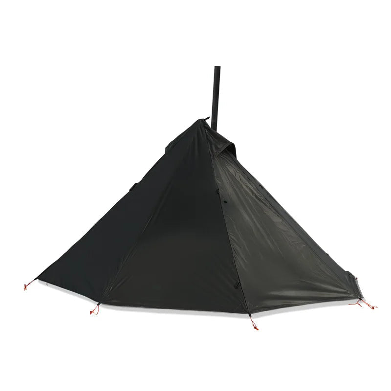 Ultralight Hot Tent with Chimney Port – 1 Person Pyramid Tipi Tent for Camping & Bushcraft Trekker Essentials