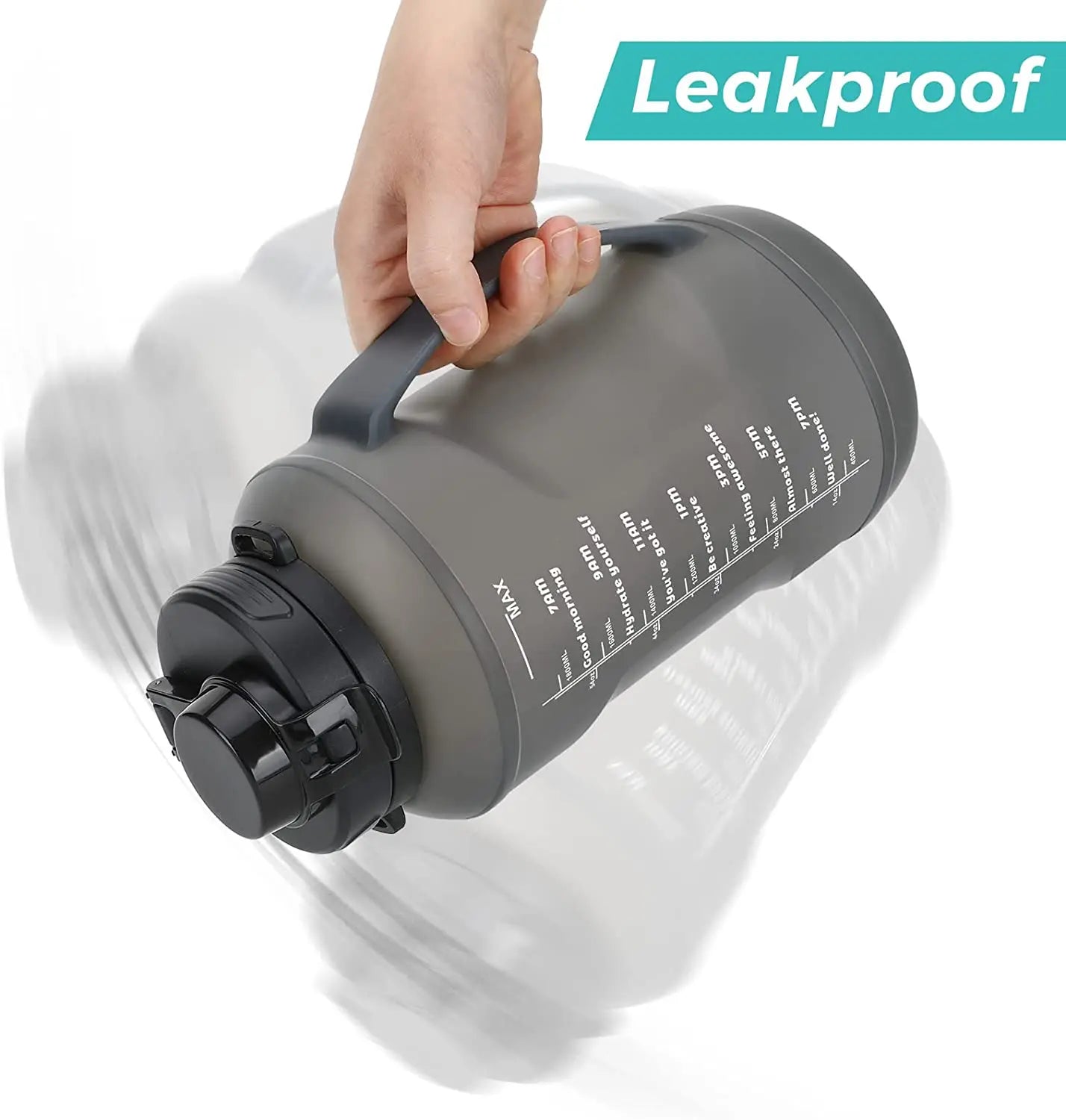 Botella de agua plegable de silicona de 2 l con pajita: gran capacidad y diseño portátil.