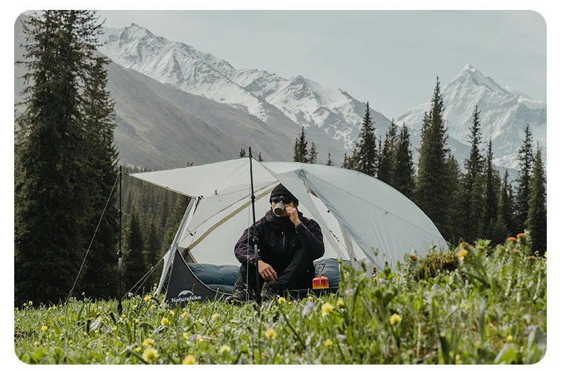 Naturehike Ultralight 2-Person Camping Tent (2025) – Waterproof 4-Season Backpacking Shelter with Aluminum Poles Trekker Essentials