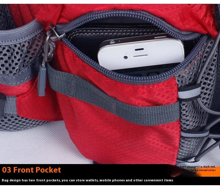 Hiking Waist Bag Outdoor Cycling Waterproof Backpack Reflective Strip Sports Fanny Pack Camping Nylon Hunting Accessor Trekker Essentials