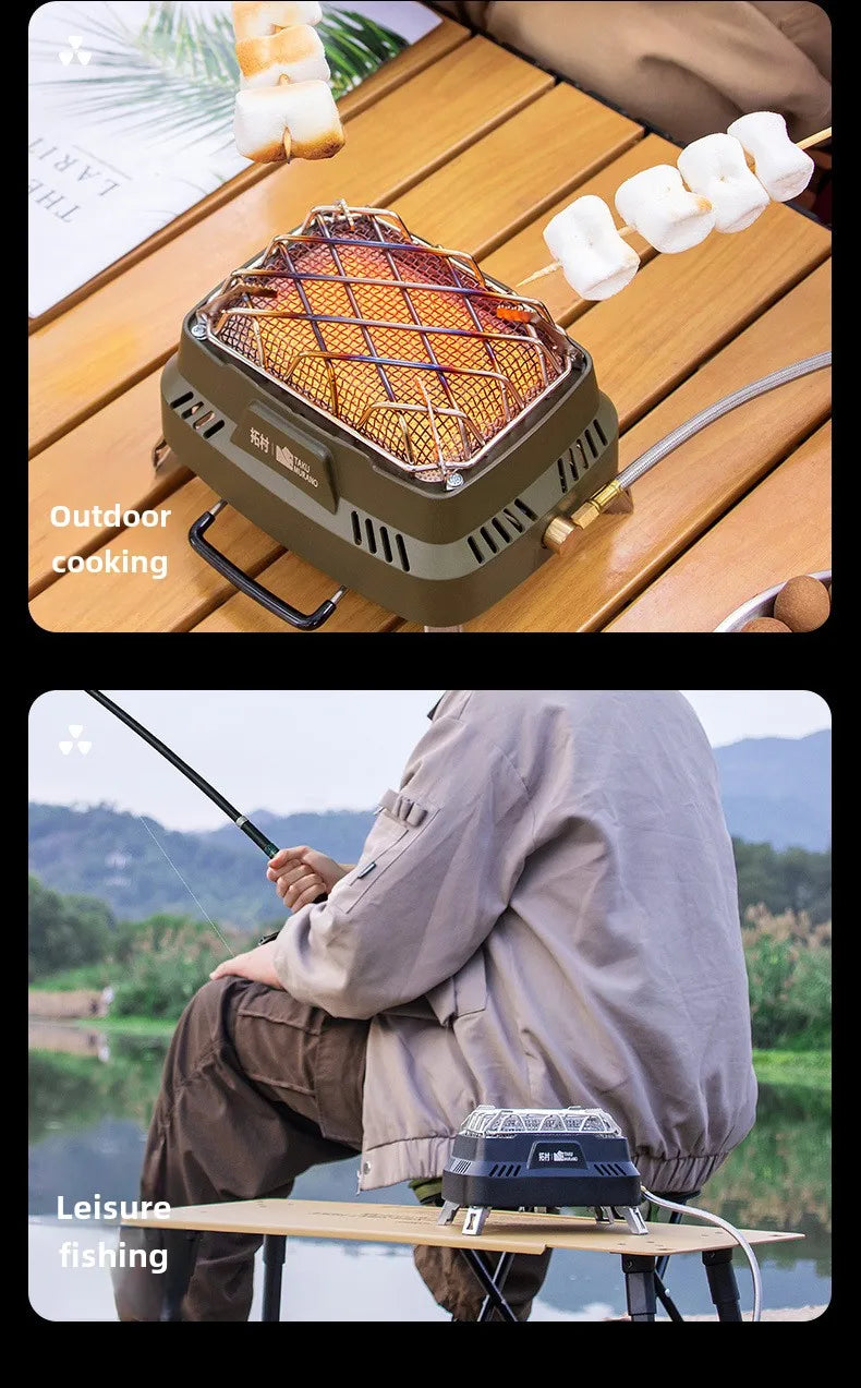 Portable Infrared Propane Heater | 3500W Split Gas Stove for Camping & Outdoor Windproof Heating