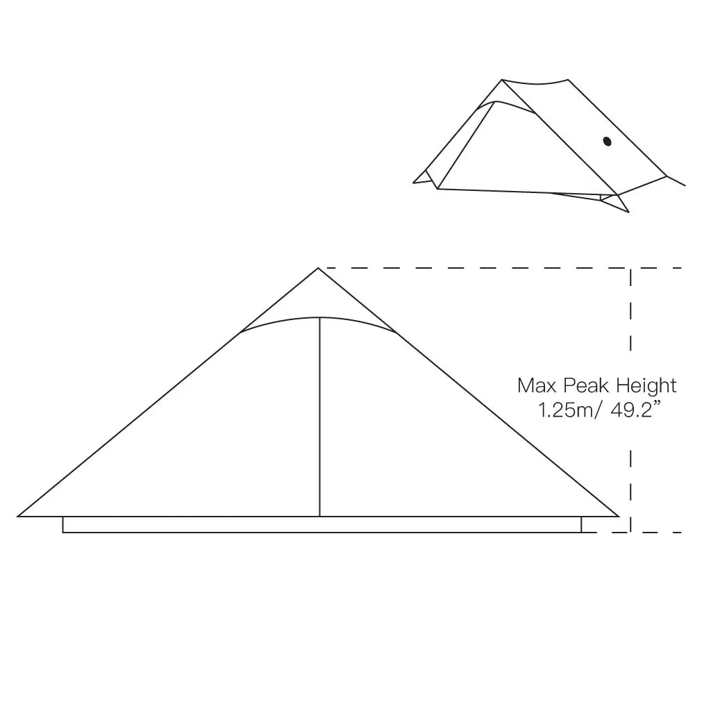 2024 New Version FLAME'S CREED LanShan 2 Person Oudoor Ultralight Camping Tent 3 Season Professional 15D Silnylon Rodless Tent Trekker Essentials