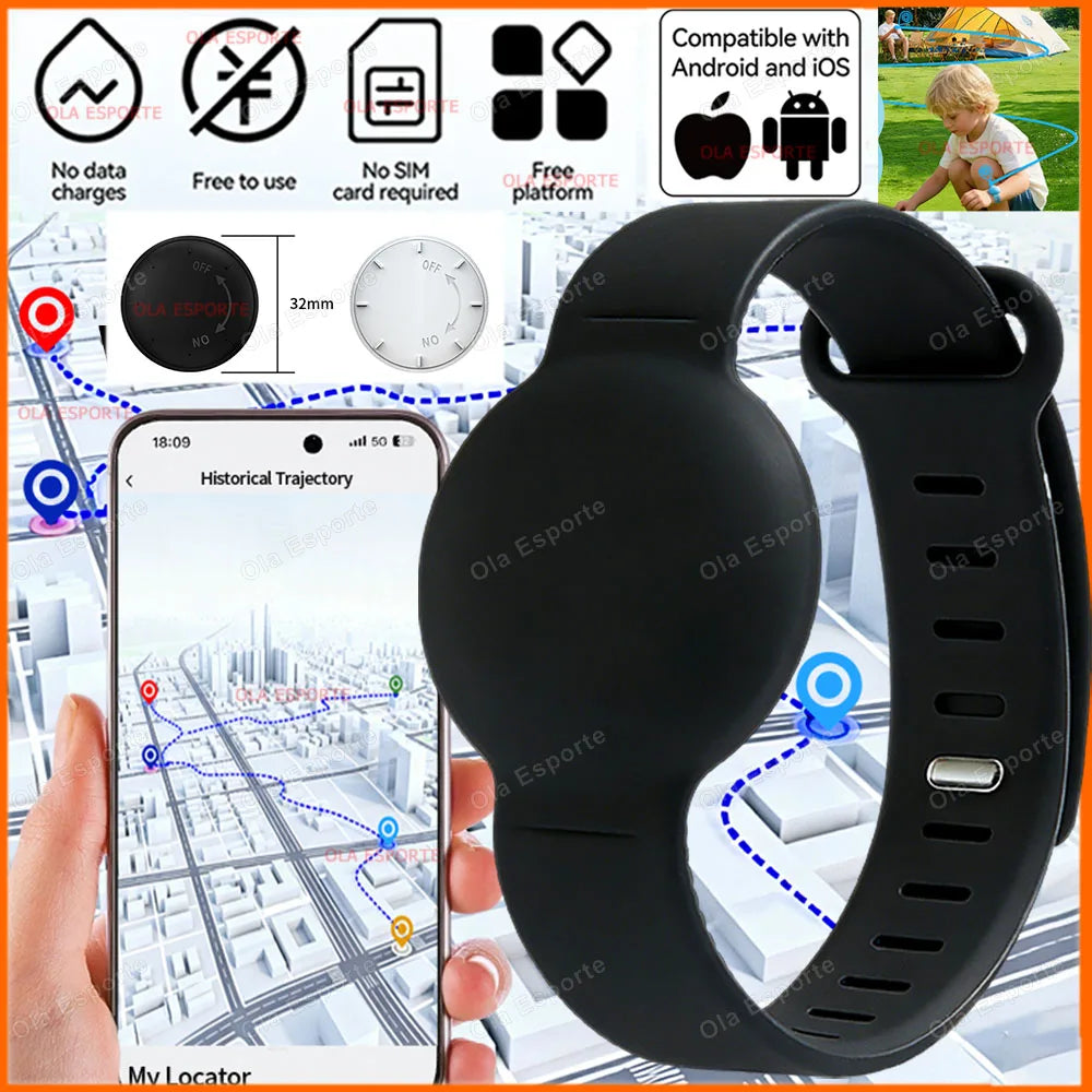 2026 Tracking Wristband Find Anti-Loss Kid Tracker Required Track History Precise Location Tracking One-Click Navigation via App Trekker Essentials