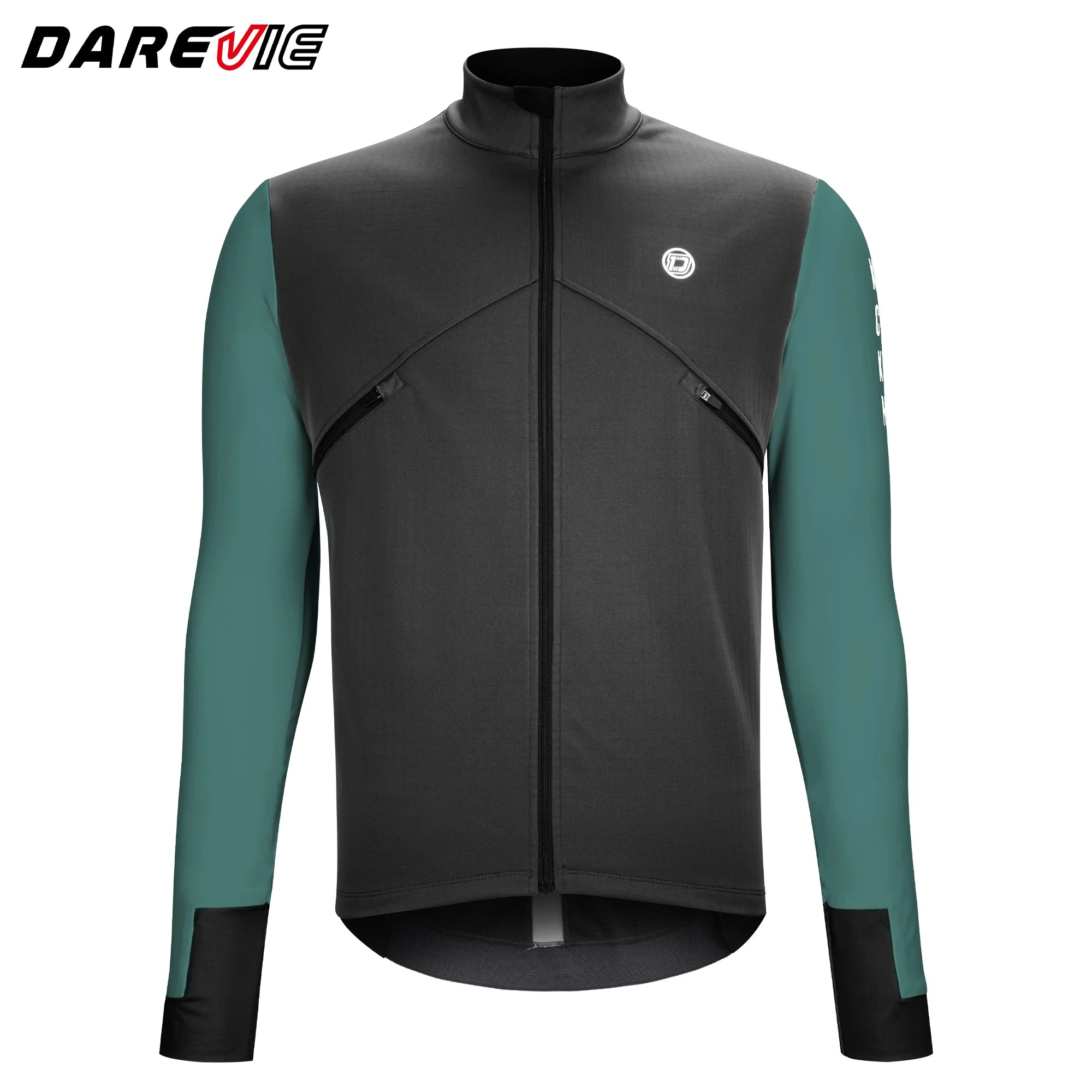 Men's Pro Cycling Jacket: Windproof Fleece Thermal Jacket with Breathable & Reflective Design