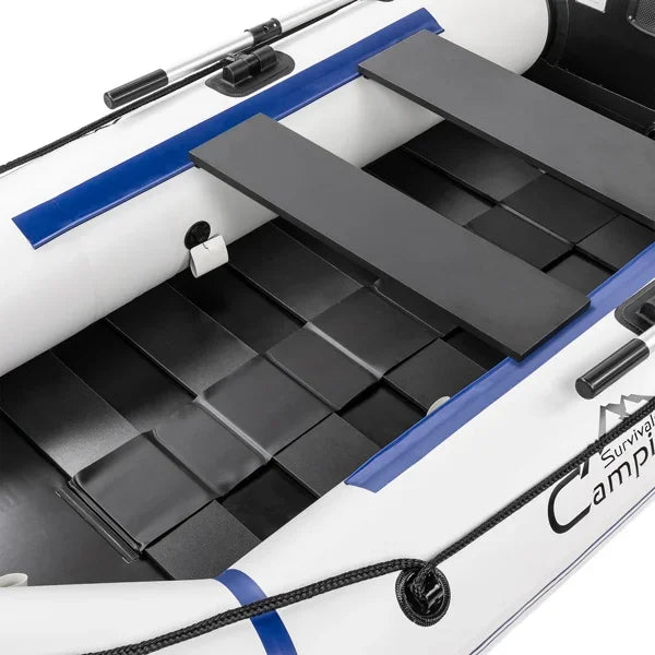 10ft Heavy-Duty Inflatable Boat with Hard Deck, 330kg Capacity for Fishing & Recreation