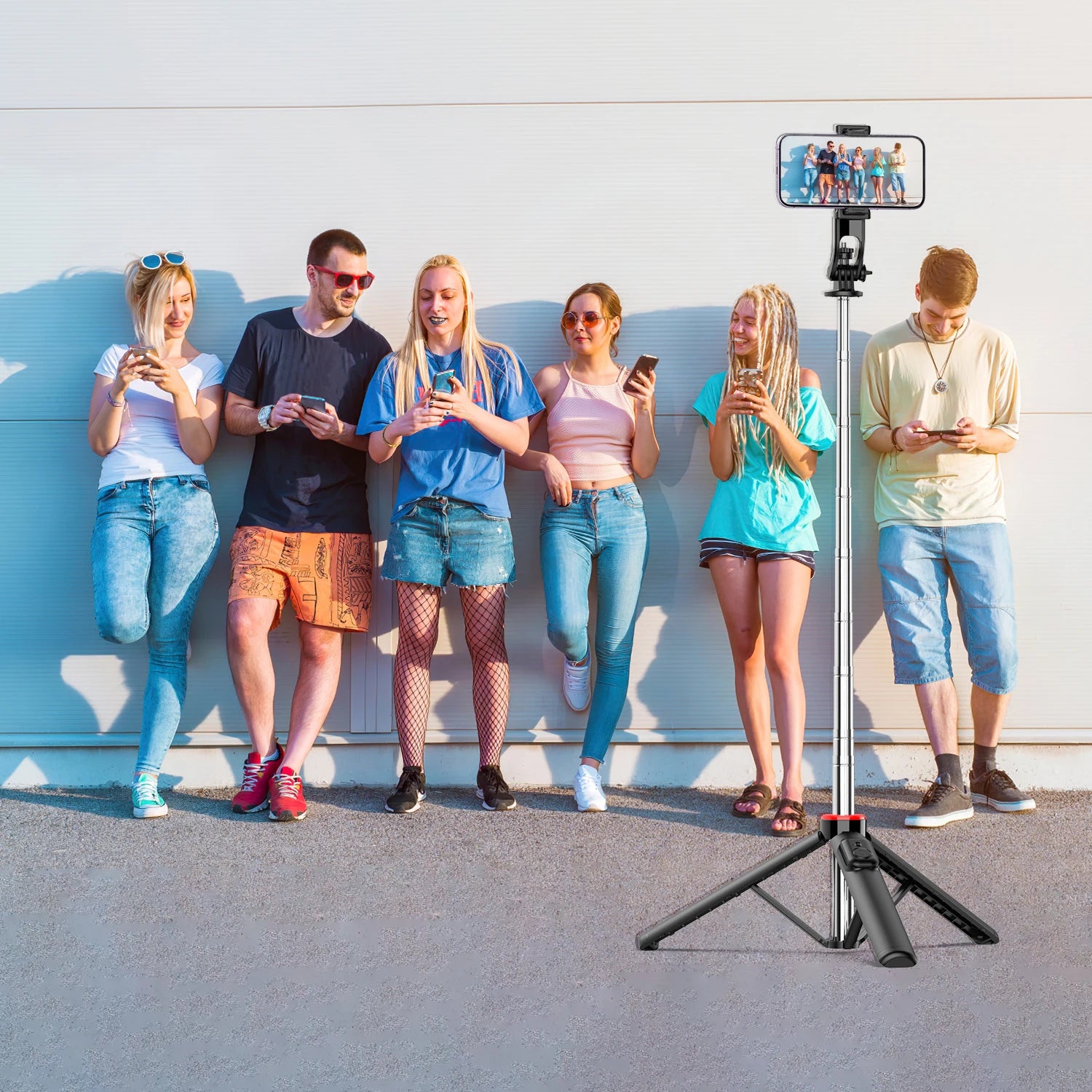 Portable Selfie Stick Tripod with Bluetooth Remote & 360° Phone Holder