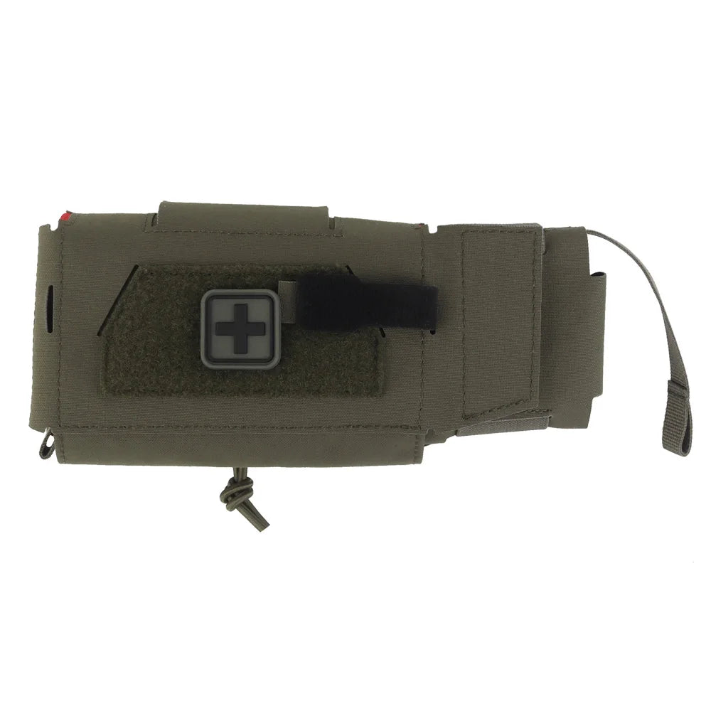 Camo Style MD2 Compact Trauma Kit Tactical IFAK Medical First Aid Pouch Outdoors Hunting Camping Patrol Survival Equipment Trekker Essentials