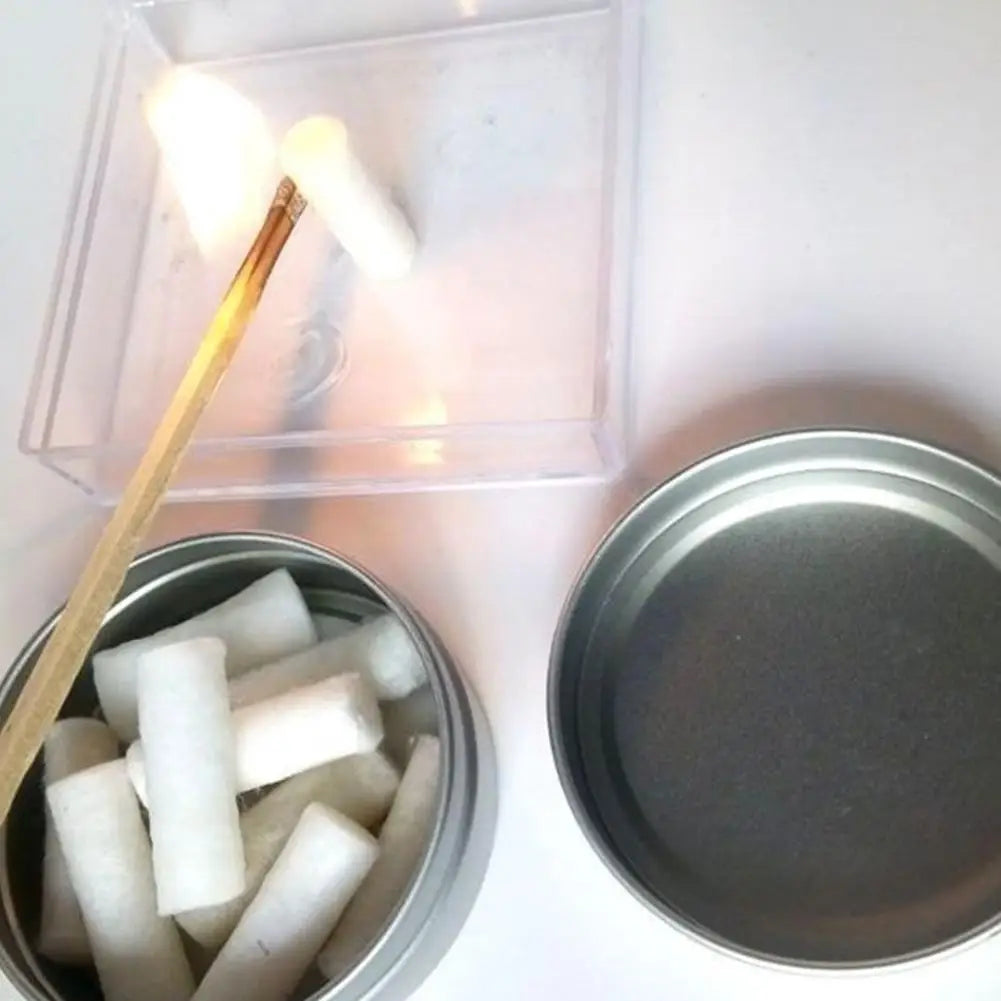 12pcs Outdoor Camping Paraffin Wax Survival Fire Starter Tool Rope Gear Rope Fire Kit Natural Fire Source Camping Tool Trekker Essentials