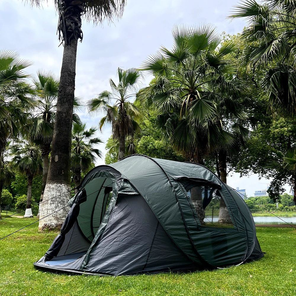 5-8 people quick opening hand throw tent waterproof camping boat tent outdoor tent fully automatic pop-up Trekker Essentials