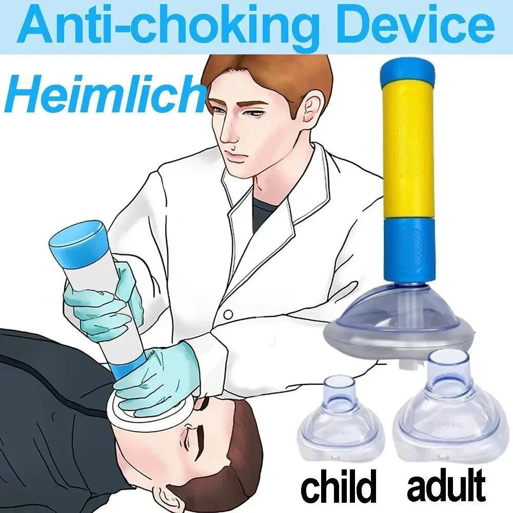 Anti-Choking Device Emergency Kit – Airway Rescue Tool with Adult & Child Masks for Home Safety Trekker Essentials