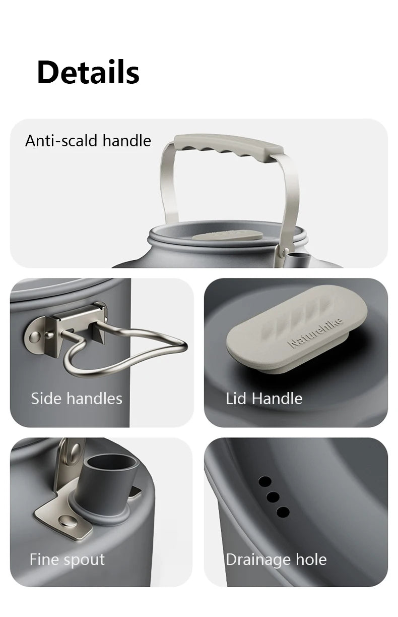 Portable Camping Cookware Kit – Outdoor Frying Pan, Kettle & Foldable Cooking Utensils Set for Camping & Picnic Trekker Essentials