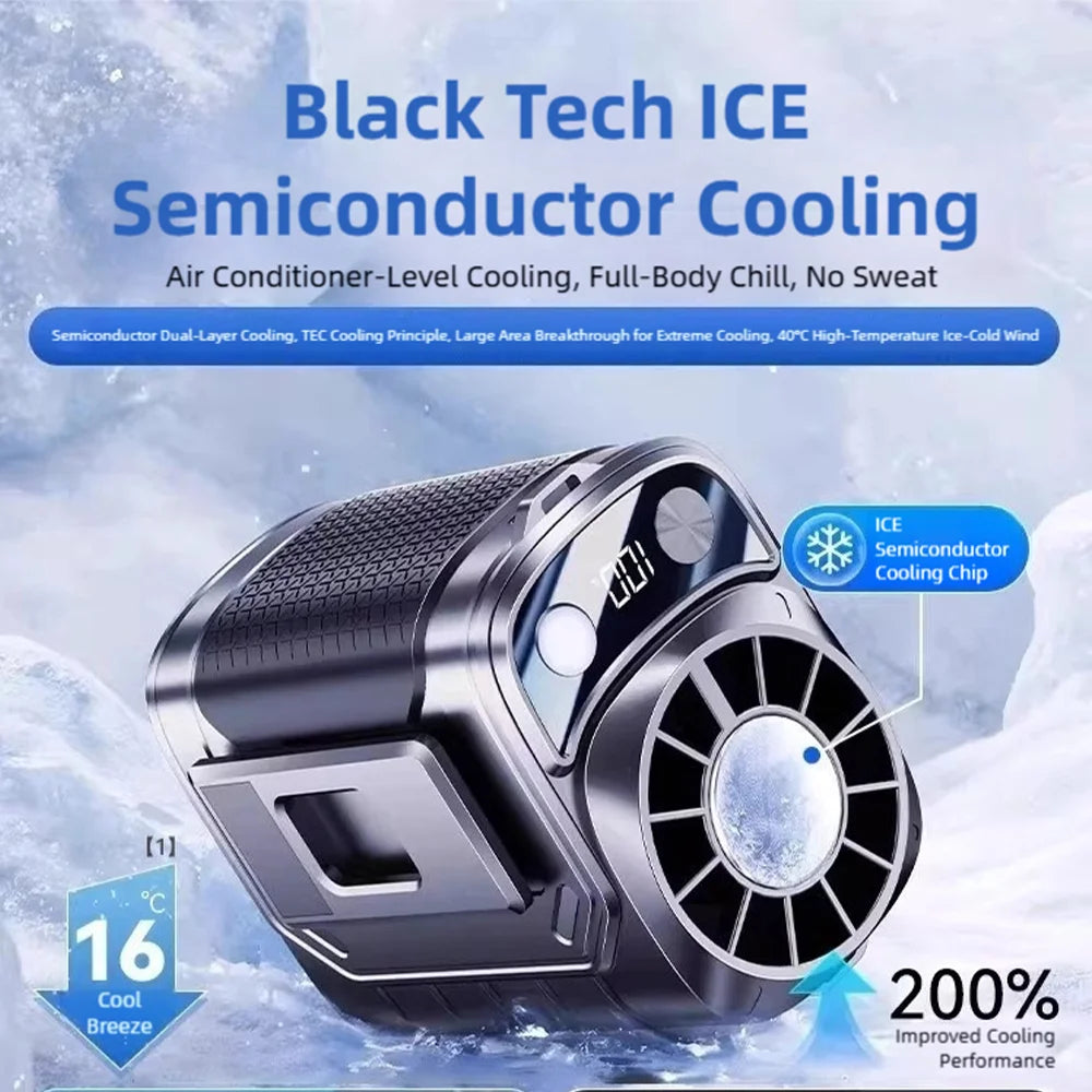 TINSOL New Portable Waist Fan with USB Charging Long Battery Life and Clamp Design for Outdoor Construction and Summer Use Trekker Essentials