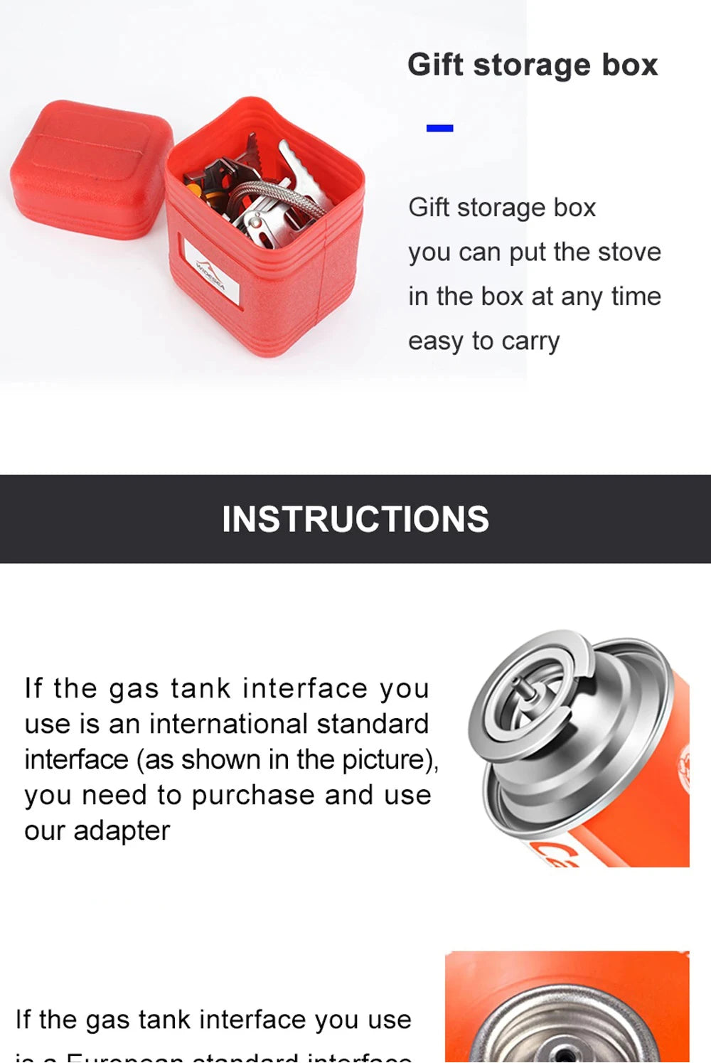 Portable 3500W Camping Gas Stove – Folding Outdoor Backpacking Burner with Ignition for Cooking, Hiking & Picnic