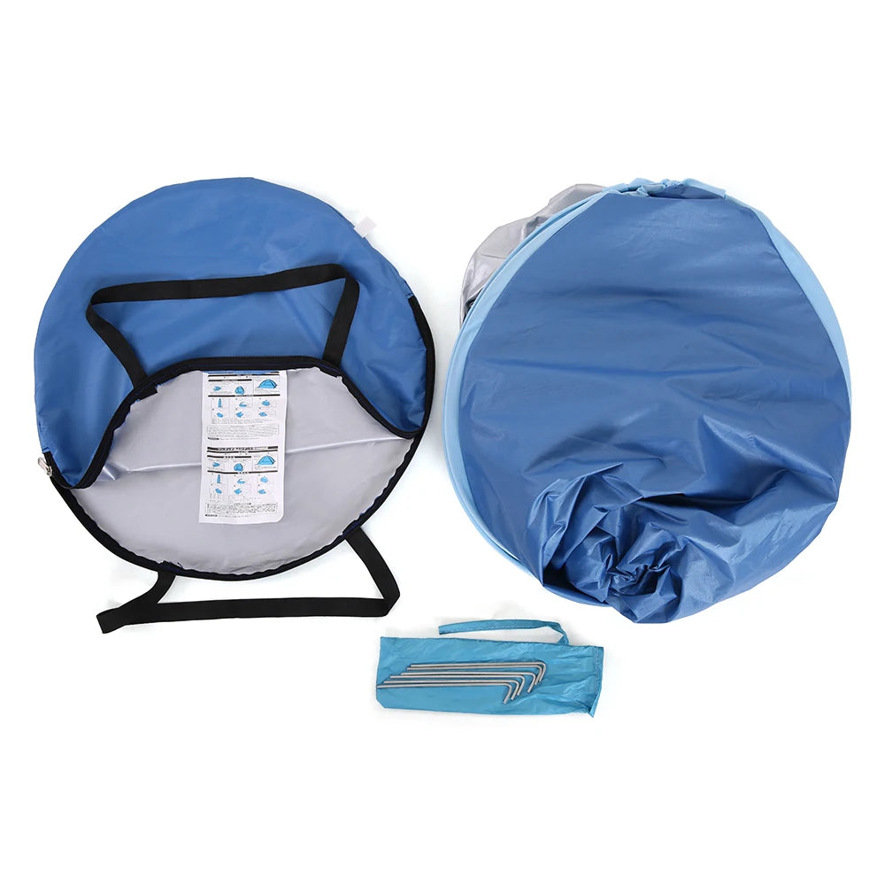 Instant Pop-Up Beach Tent – Lightweight UV Protection Sun Shelter for Camping & Outdoor Travel (1–2 Person) Trekker Essentials