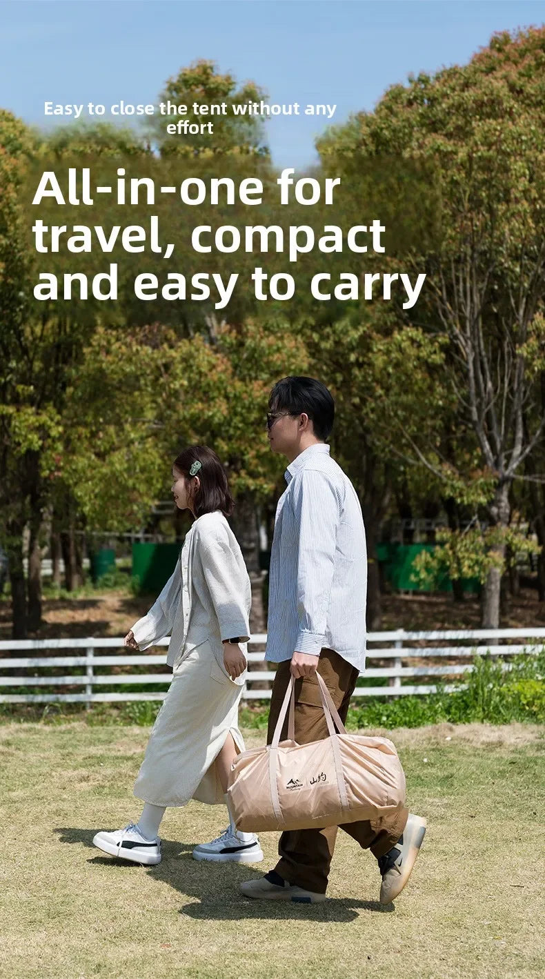 New Automatic Inflatable Camping Tent – Instant Setup, Waterproof & Portable for 2-Person Family Outdoor Adventures