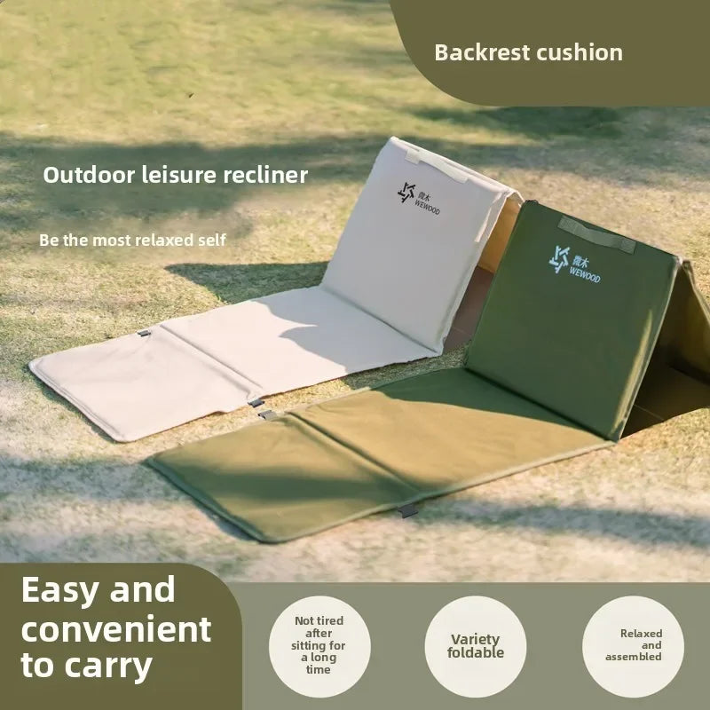 1PCS Portable Foldable Outdoor Camping Backrest Cushion - Oxford Cloth Beach  Multi-use Camping Sit Pad Lightweight beach chair Trekker Essentials
