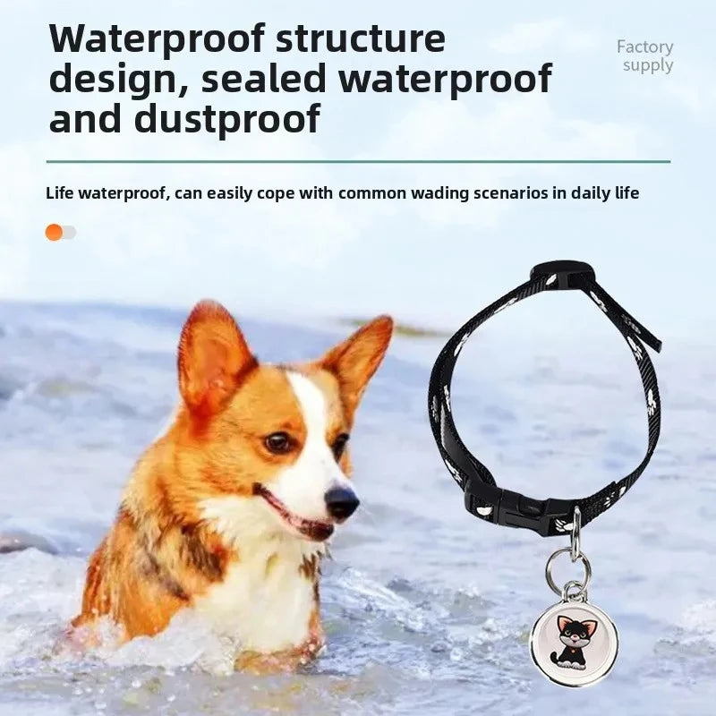 Pet Anti Lost GPS Tracker Bluetooth Compatible Waterproof Smart Real Time Tracking Locator Device for Dog Cat Collar Trekker Essentials