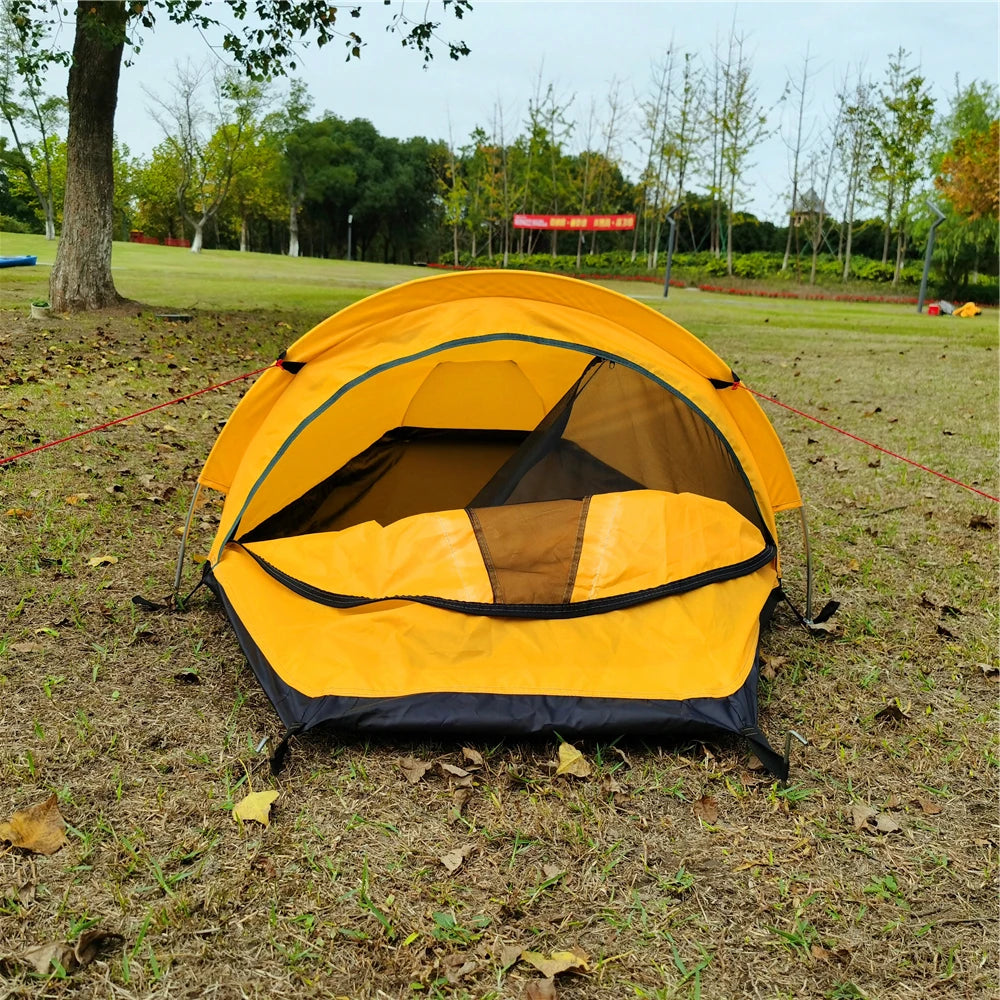 Backpacking Tent Outdoor Hiking Camping Sleeping Bag Tent Waterproof Lightweight Single Person Tent Trekker Essentials