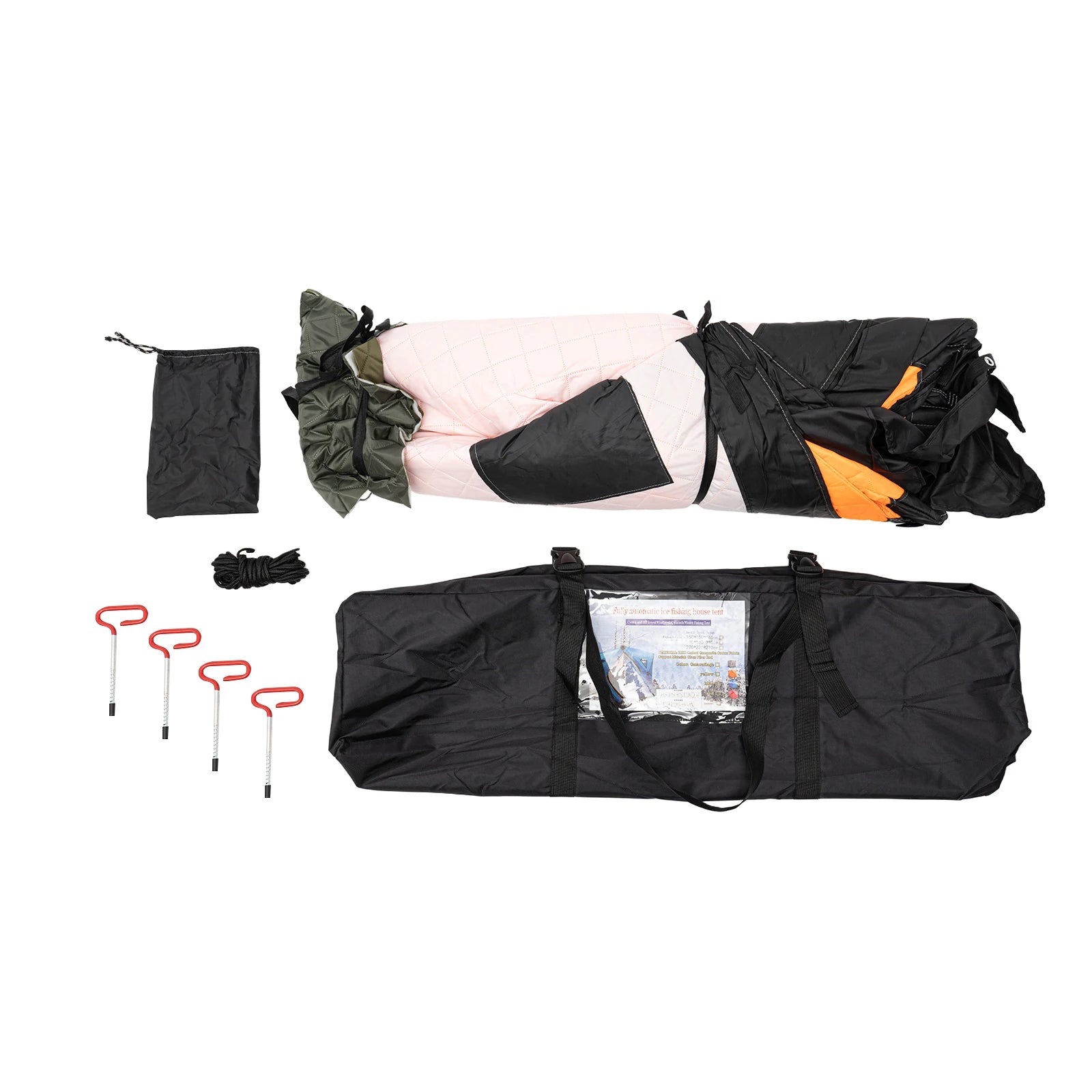 Insulated Ice Fishing Tent for 1–2 Persons – Portable Thermal Shelter Windproof Winter Camping Tent Trekker Essentials