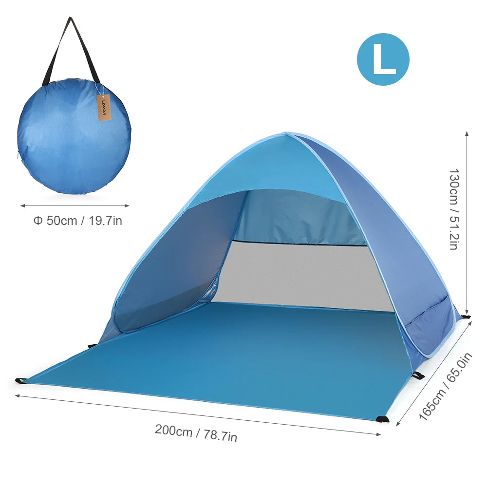 Instant Pop-Up Beach Tent – Lightweight UV Protection Sun Shelter for Camping & Outdoor Travel (1–2 Person) Trekker Essentials