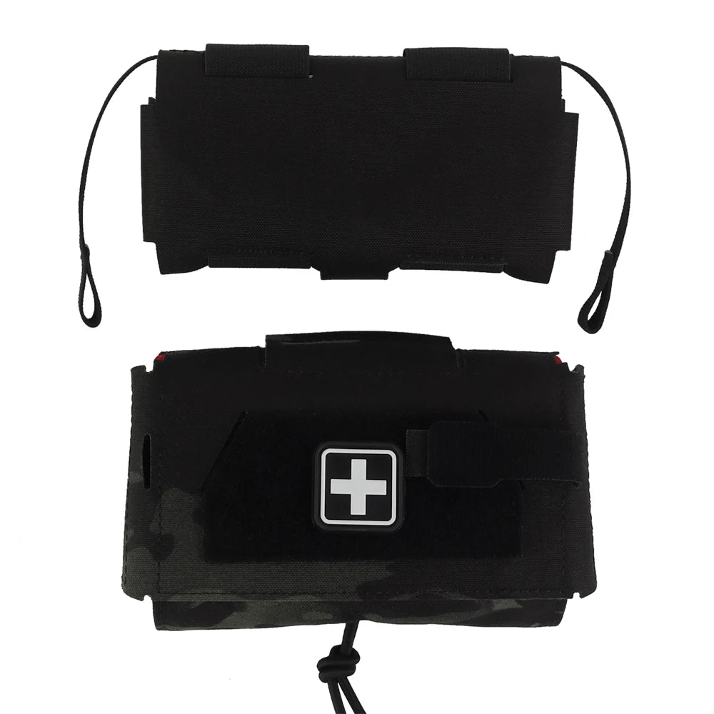 Camo Style MD2 Compact Trauma Kit Tactical IFAK Medical First Aid Pouch Outdoors Hunting Camping Patrol Survival Equipment Trekker Essentials