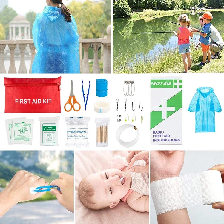 Survival First Aid Kit Survival Full Set Molle Outdoor Gear Emergency Kits Trauma Bag Camping Hiking IFAK Adventures Trekker Essentials