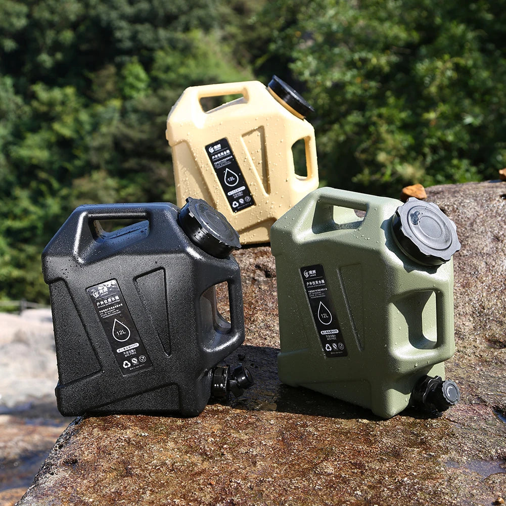 Large-Capacity Portable Water Container with Faucet for Camping and Outdoor Adventures