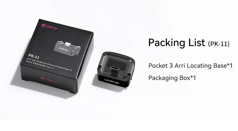 Kit de mini trípode Ulanzi Pocket 3 para DJI Osmo Pocket 3 - PK-08 + PK-11