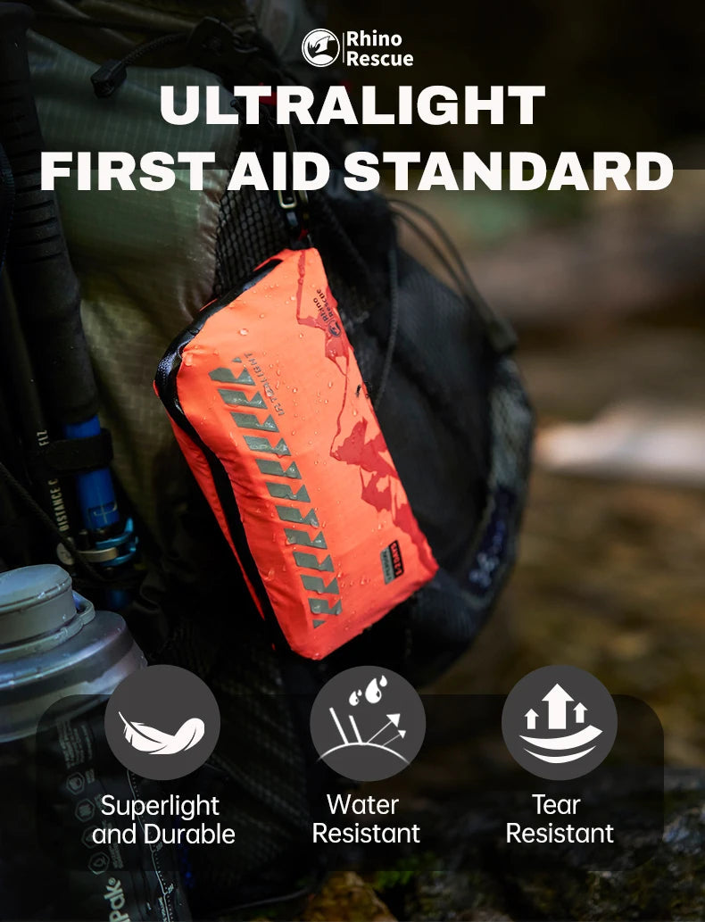 Outdoor First Aid Kit – Lightweight Waterproof Emergency Medical Kit for Travel, Hiking & Camping Trekker Essentials