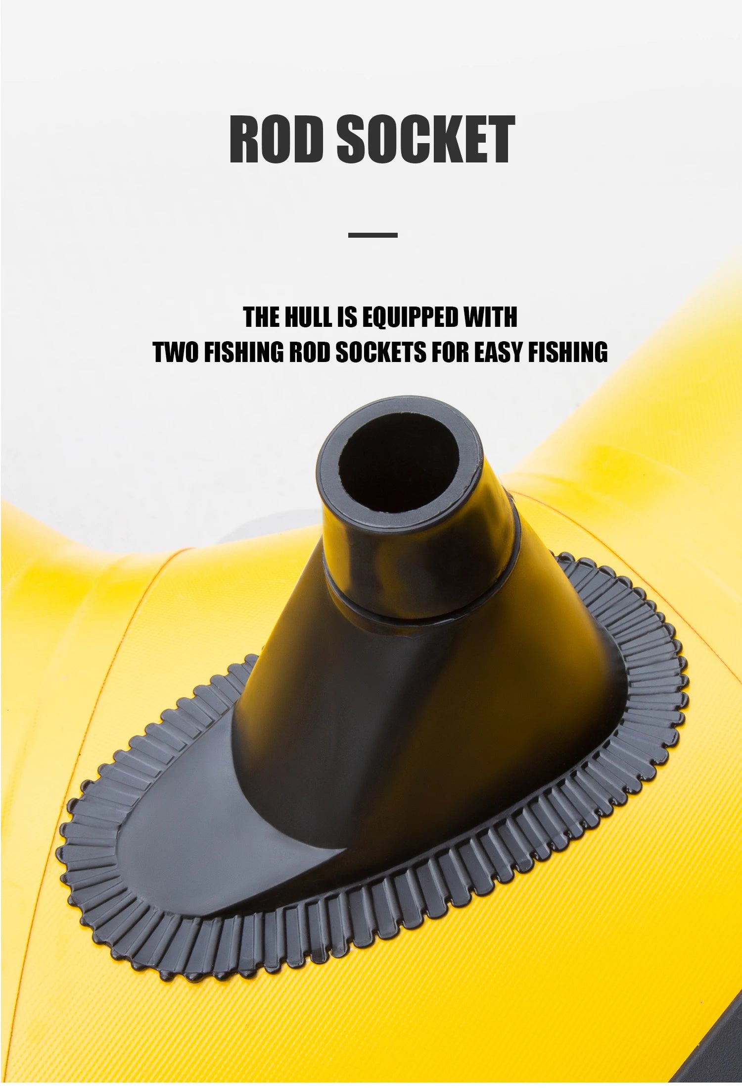 2-Person Inflatable Fishing Kayak - High-Visibility Yellow Drift Craft for Anglers