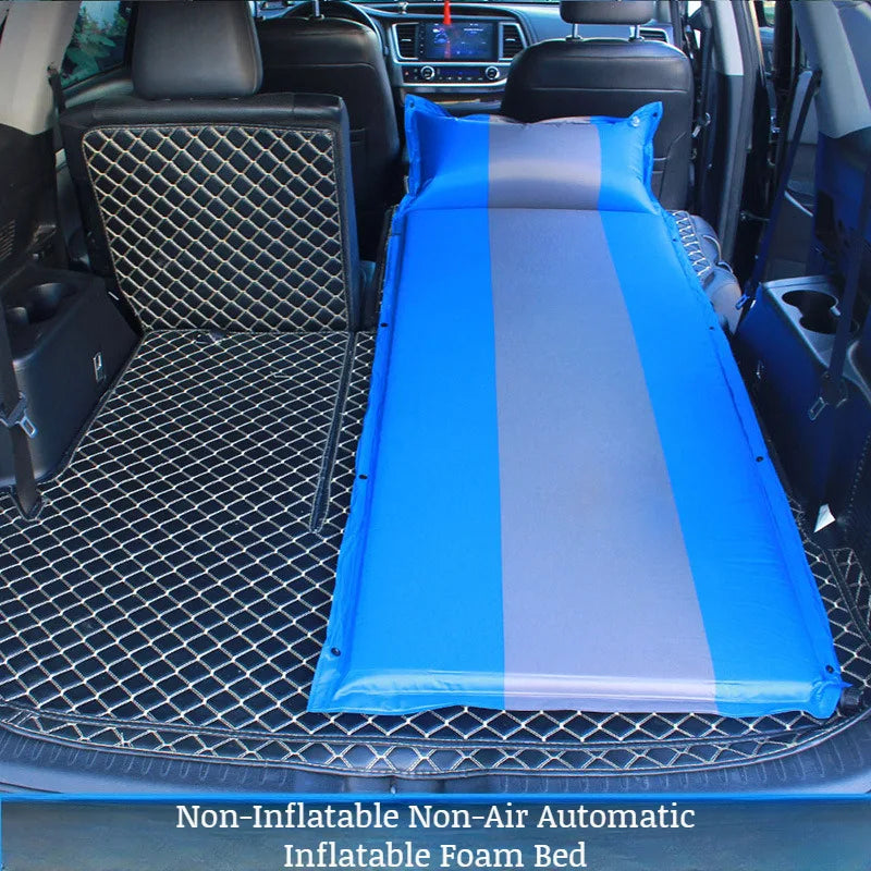 Car Automatic Iatable Bed SUV Car Folding Air Mattress Portable Back Seat Blow-up Sleeping Pad For Vehicle Trunk Travel Camping