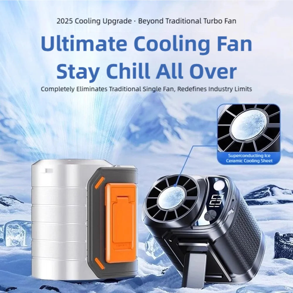 TINSOL New Portable Waist Fan with USB Charging Long Battery Life and Clamp Design for Outdoor Construction and Summer Use Trekker Essentials