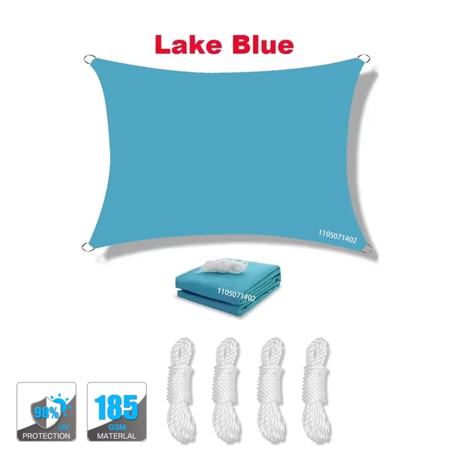 Waterproof Sun Shade Sail UV Block Canopy for Patio Garden Backyard Outdoor with D-Rings Trekker Essentials