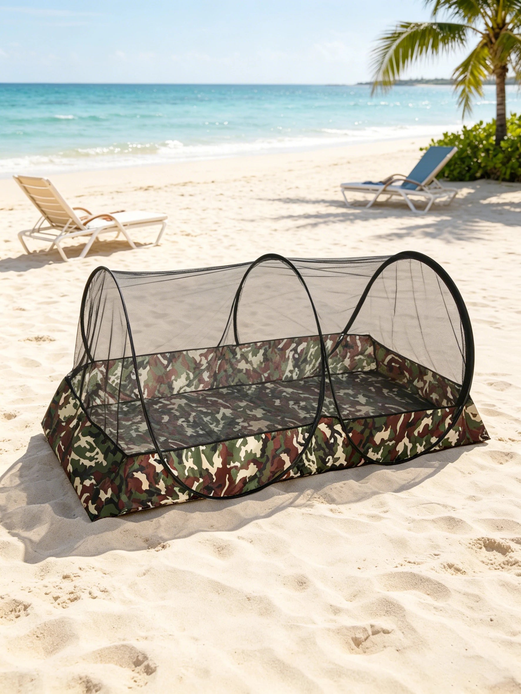 Pop-Up Mosquito Net Camping Tent – 2-Person Insect-Proof Shelter for Outdoor Travel & Cycling Trekker Essentials